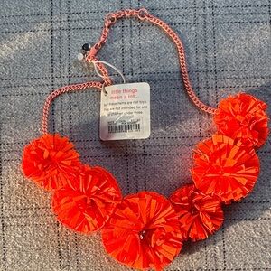 Crewcuts Vibrant Orange Girls Floral Necklace